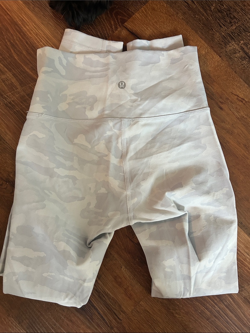 lululemon athletica Light Gray Camo High-Rise Bike Shorts